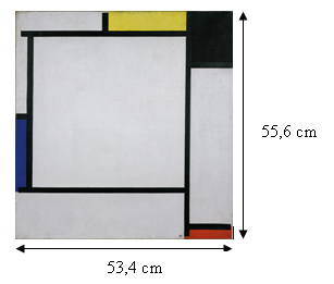 Medidas del lienzo de Mondrian