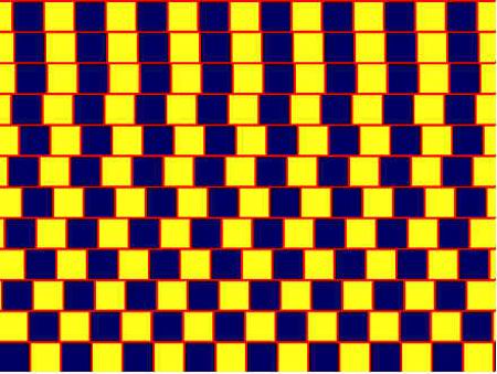 Imagen de paralelas que no lo parecen por una ilusión óptica