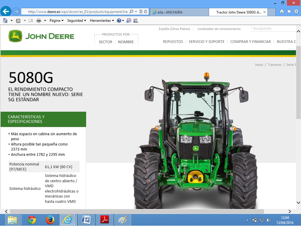 Captura tractor estandar