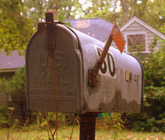 Buzón de correo. Estilo americano.