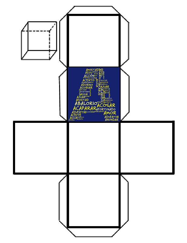Plantilla para realizar un cubo